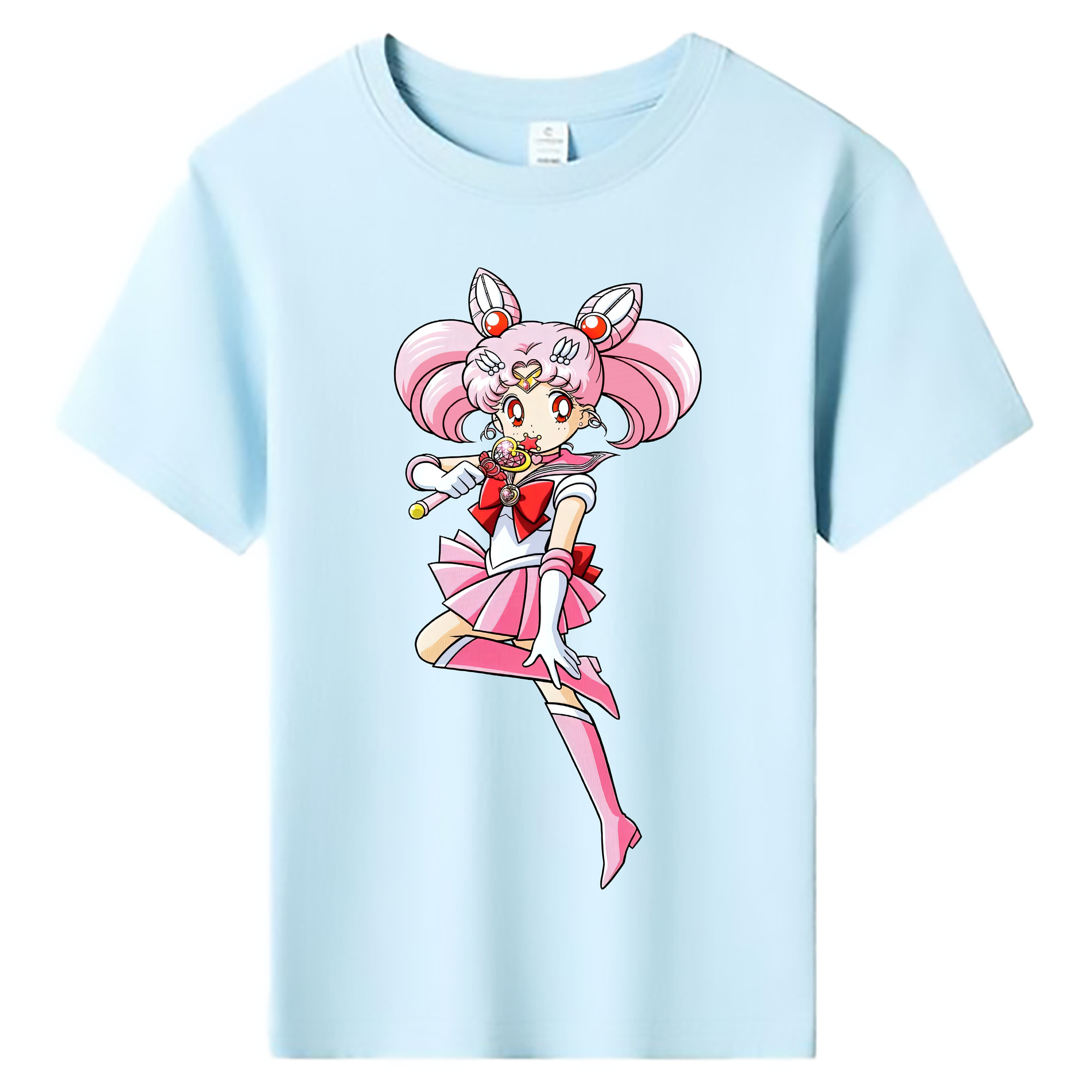 （画像用） 美少女戦士セーラームーン ちびうさ Sailor Moon Chibiusa Tsukino Usagi Small Lady Serenity 綿100％キッズTシャツ（フロントプリント）